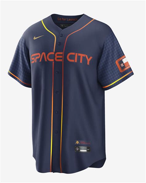 nike mlb houston astros city connect men's replica baseball jersey|nike astros jersey.